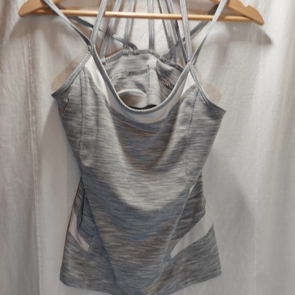 WHITE House Black Market Shelf Bra Multi-Strap Athletic Top, Small - Picture 1 of 7
